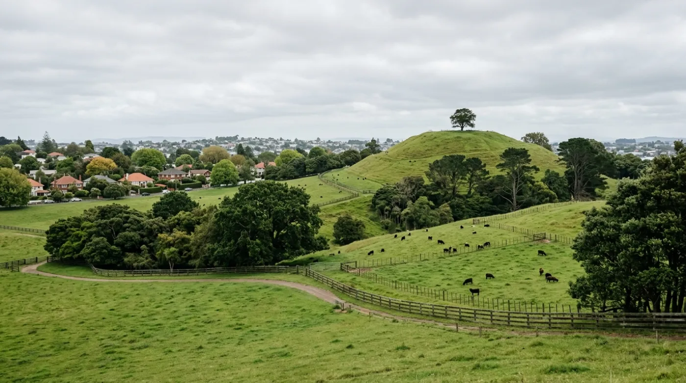 Homes and streets in One Tree Hill, Auckland